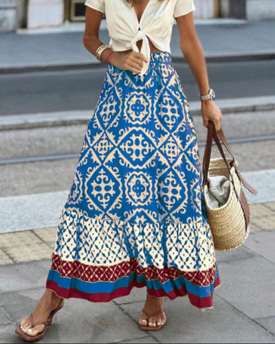 Cassey - Boho Maxi Nederdel
