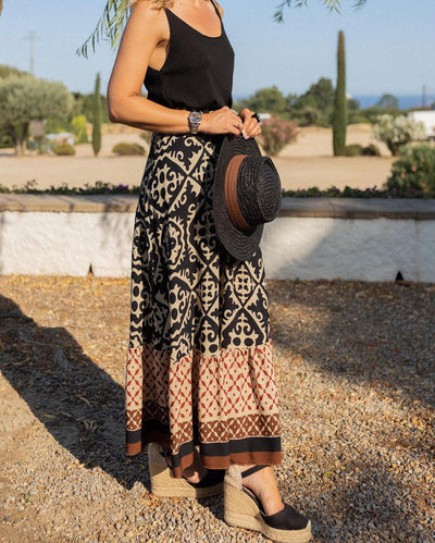 Cassey - Boho Maxi Nederdel