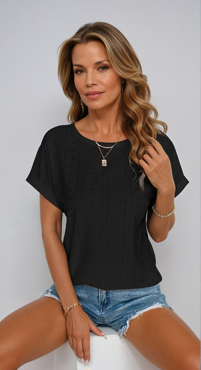Riza - Elegant Broderi Top