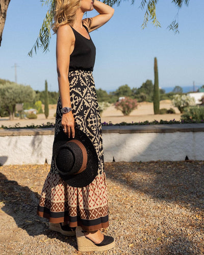 Cassey - Boho Maxi Nederdel