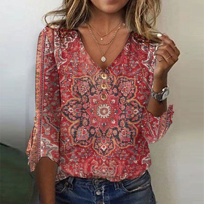 Karina - Boho Vintage Bluse