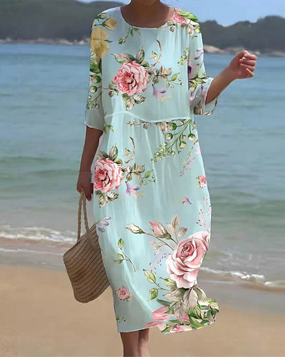 Martha™ | Elegant Blomstret Kjole