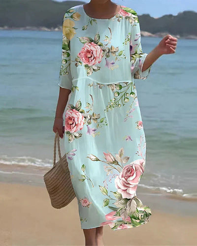 Margot - Elegant Blomsterkjole