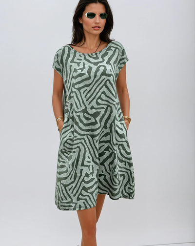 Avery - Elegant Print Kjole