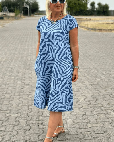 Avery - Elegant Print Kjole