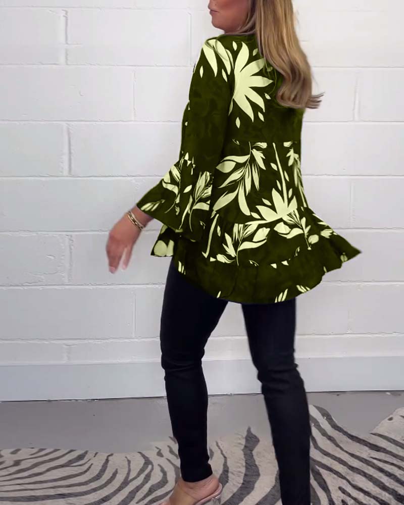 Sissel - Elegant Bluse Med Klokkeærmer