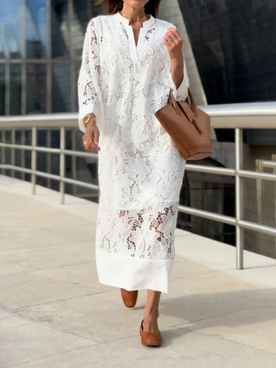 Annelise - Elegant Blonde Maxi Kjole
