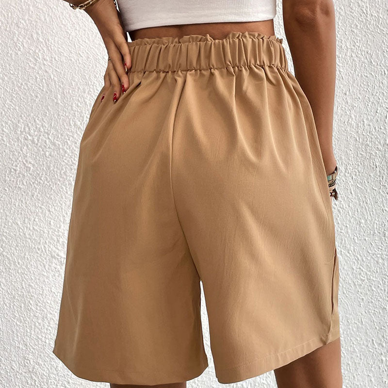 Idun - Højtaljede Plisserede Shorts