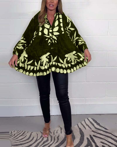 Sissel - Elegant Bluse Med Klokkeærmer