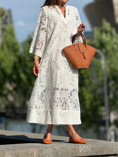 Annelise - Elegant Blonde Maxi Kjole