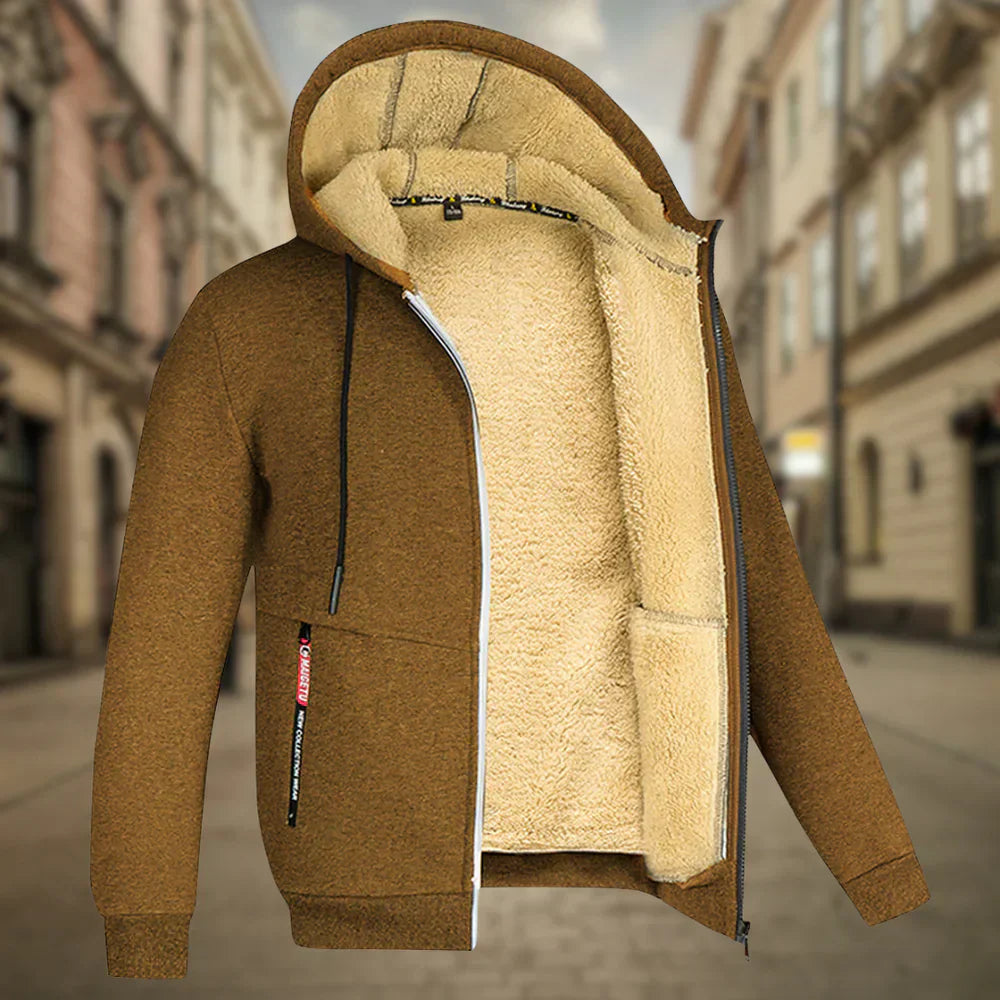 Fabian - Varm Fleece Hættejakke