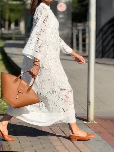 Annelise - Elegant Blonde Maxi Kjole