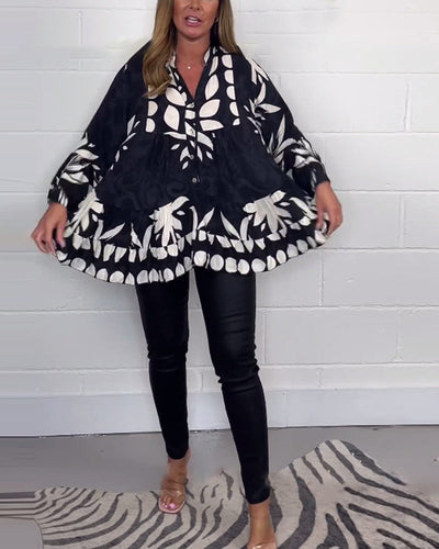 Sissel - Elegant Bluse Med Klokkeærmer