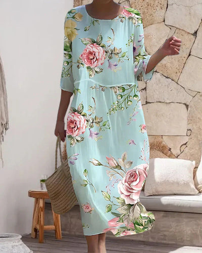 Margot - Elegant Blomsterkjole