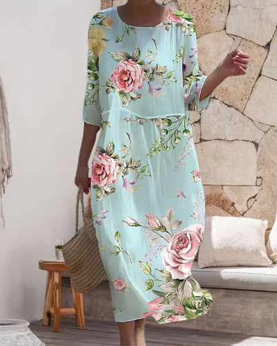 Martha™ | Elegant Blomstret Kjole