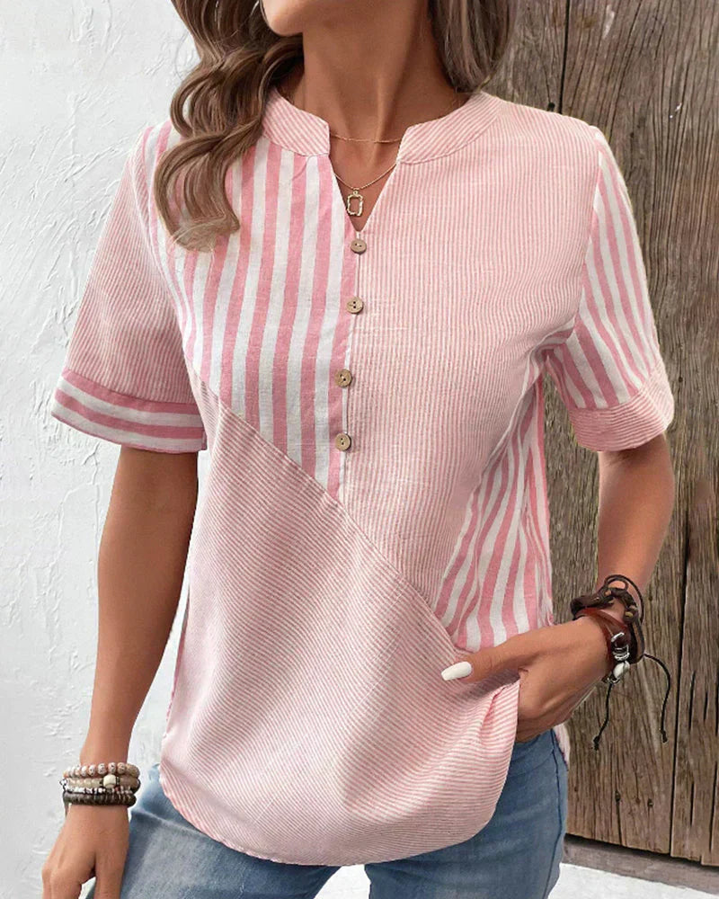 Sandra - Tidløs Stribet Top