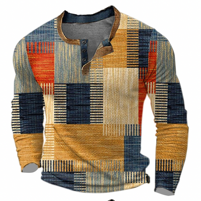 Henrik - Stilfuld Geometrisk Skjorte