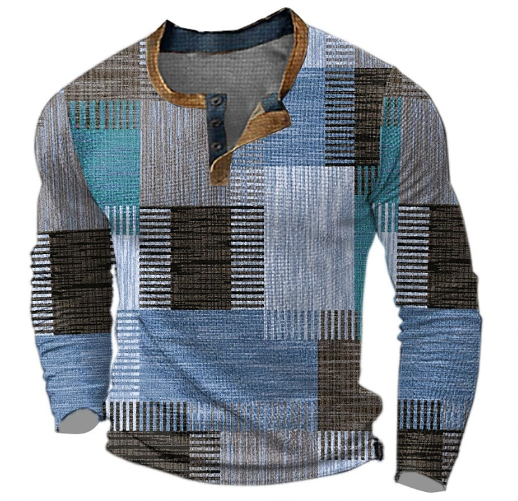Henrik - Stilfuld Geometrisk Skjorte