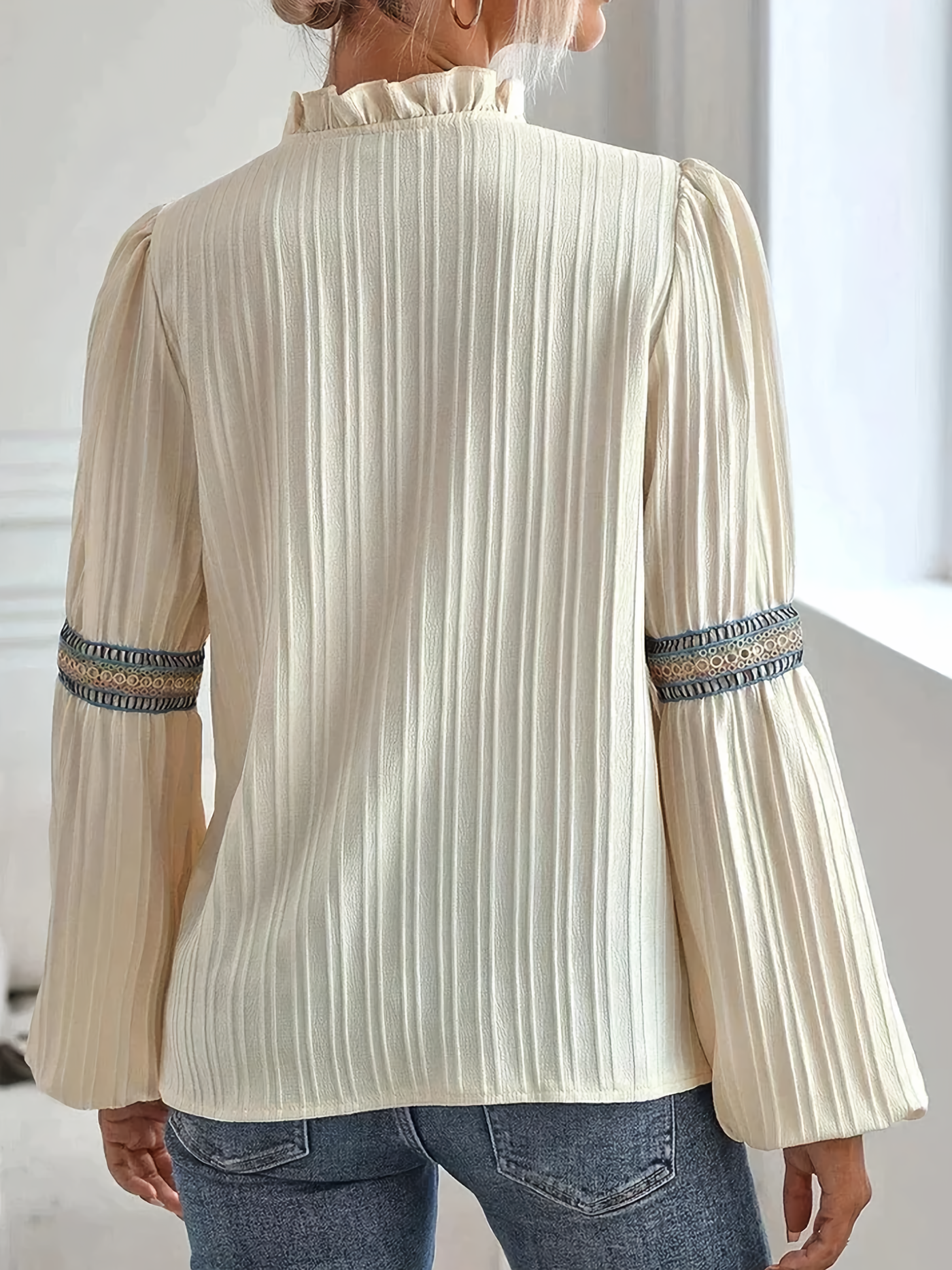 Valerie - Elegant V-Hals Bluse
