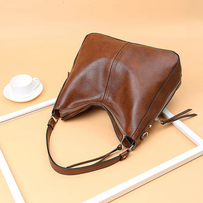 Harriet - Vintage Vegan Skuldertaske