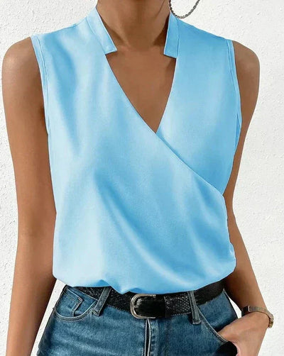 Jenna - Elegant Slå-Om Bluse