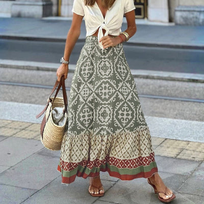 Cassey - Boho Maxi Nederdel