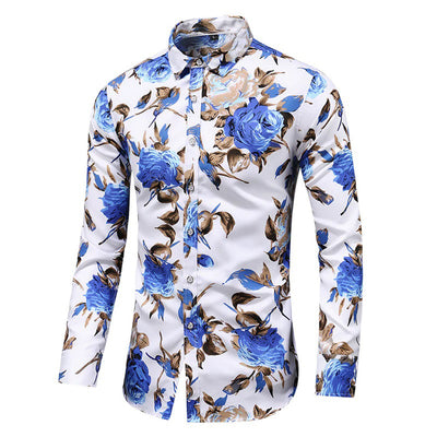 Henry - Elegant Blomster Skjorte
