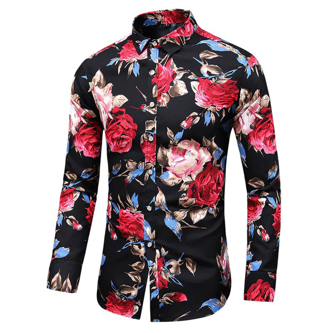 Henry - Elegant Blomster Skjorte