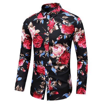 Henry - Elegant Blomster Skjorte