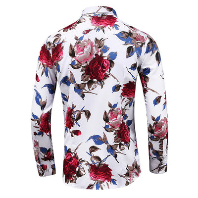 Henry - Elegant Blomster Skjorte