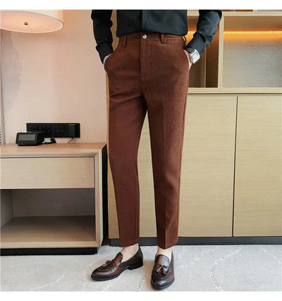 Helge - Slim-Fit Bukser Med Elegance