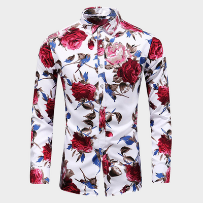Henry - Elegant Blomster Skjorte