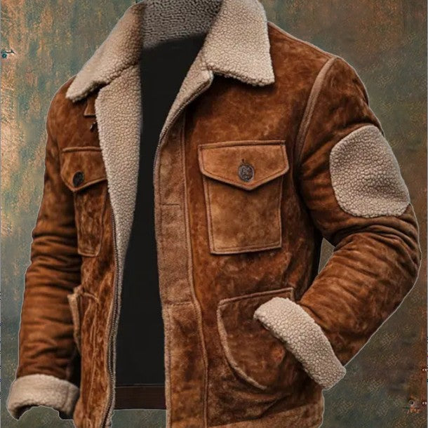 Arne - Varm Shearling Bomberjakke