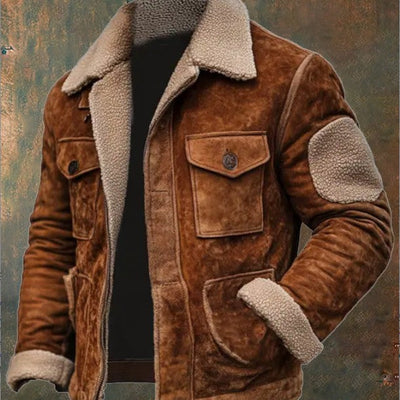 Arne - Varm Shearling Bomberjakke