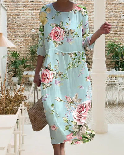 Martha™ | Elegant Blomstret Kjole