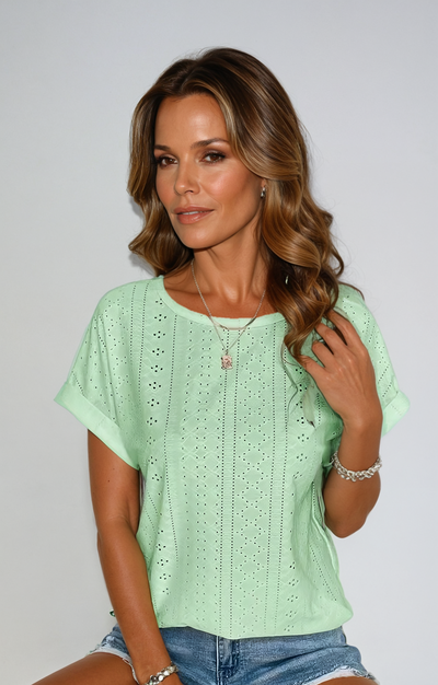 Riza - Elegant Broderi Top