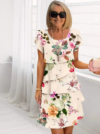 Anne - Romantisk Blomsterkjole