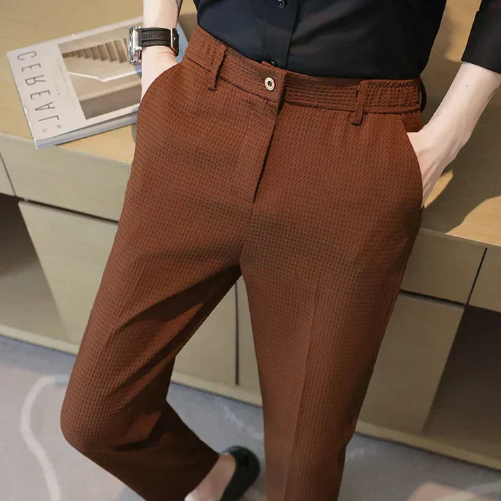 Helge - Slim-Fit Bukser Med Elegance