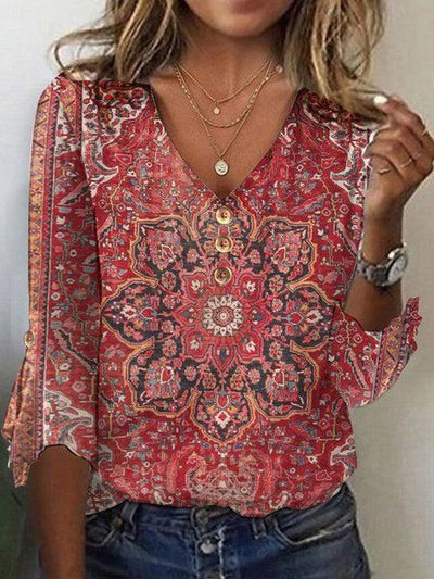 Karina - Boho Vintage Bluse