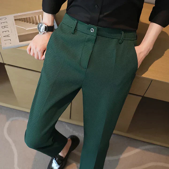 Helge - Slim-Fit Bukser Med Elegance