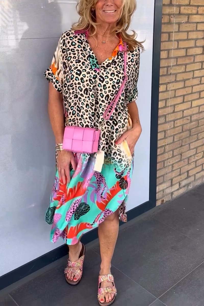 Svala - Trendy Leopard Kjole