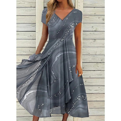 Naomi - Elegant V-Hals Midi Kjolet
